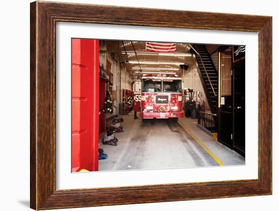 Fire Engine 55 Near Chinatown, Manhattan, New York City-Sabine Jacobs-Framed Photographic Print