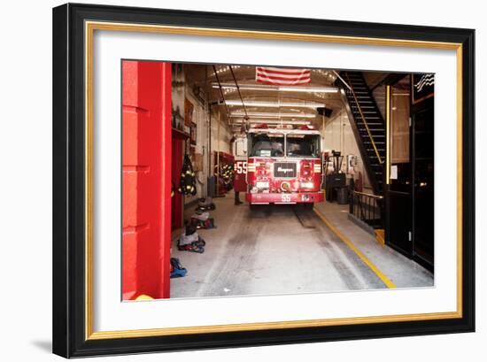 Fire Engine 55 Near Chinatown, Manhattan, New York City-Sabine Jacobs-Framed Photographic Print