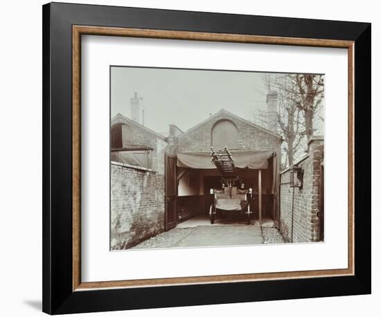 Fire Engine at Streatham Fire Station, London, 1903-null-Framed Photographic Print