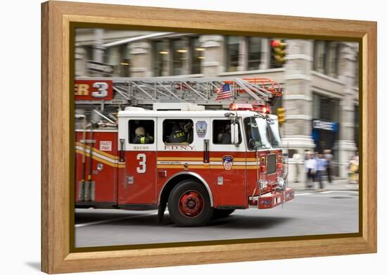 Fire Engine, New York-null-Framed Premier Image Canvas