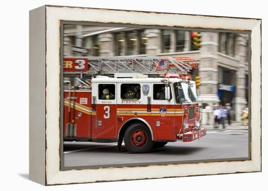 Fire Engine, New York-null-Framed Premier Image Canvas