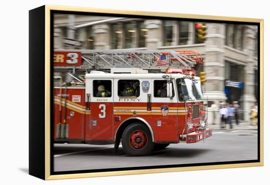 Fire Engine, New York-null-Framed Premier Image Canvas