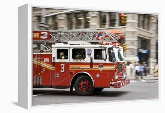 Fire Engine, New York-null-Framed Premier Image Canvas