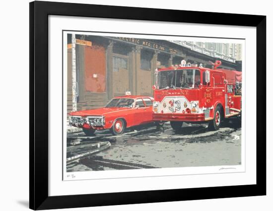 Fire Engine-Ron Kleemann-Framed Collectable Print