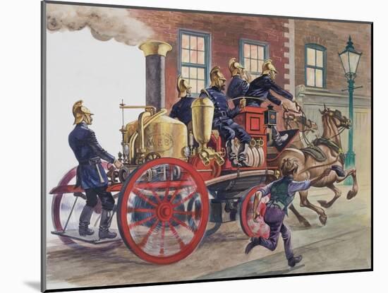 Fire Engine-Peter Jackson-Mounted Giclee Print