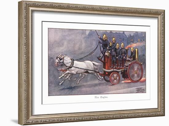 Fire Engine-Ernest Ibbetson-Framed Giclee Print