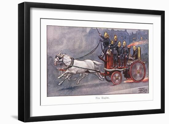 Fire Engine-Ernest Ibbetson-Framed Giclee Print