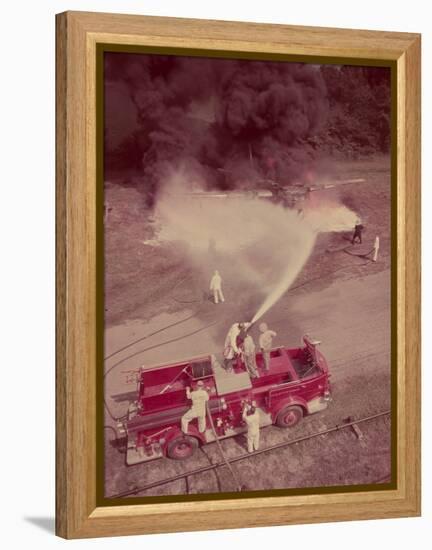 Fire Engines, Elmira, New York-Cornell Capa-Framed Premier Image Canvas