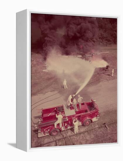 Fire Engines, Elmira, New York-Cornell Capa-Framed Premier Image Canvas