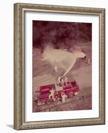 Fire Engines, Elmira, New York-Cornell Capa-Framed Photographic Print