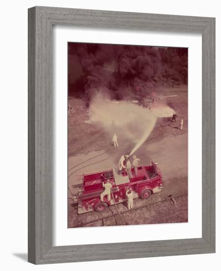 Fire Engines, Elmira, New York-Cornell Capa-Framed Photographic Print