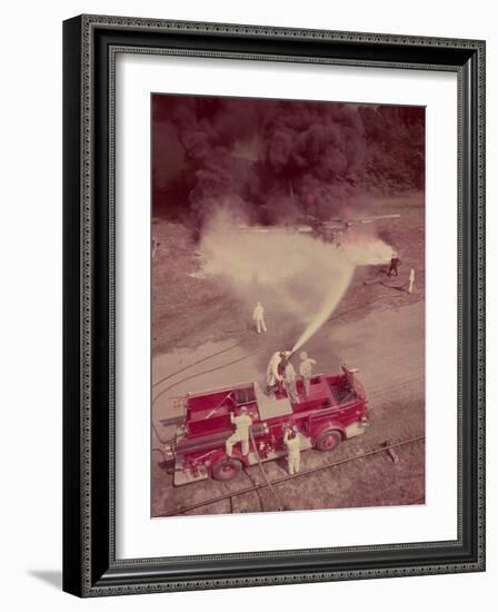 Fire Engines, Elmira, New York-Cornell Capa-Framed Photographic Print