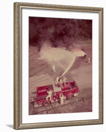 Fire Engines, Elmira, New York-Cornell Capa-Framed Photographic Print