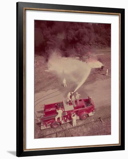 Fire Engines, Elmira, New York-Cornell Capa-Framed Photographic Print