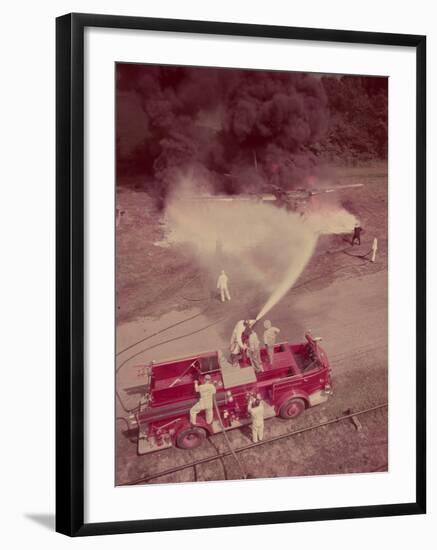 Fire Engines, Elmira, New York-Cornell Capa-Framed Photographic Print