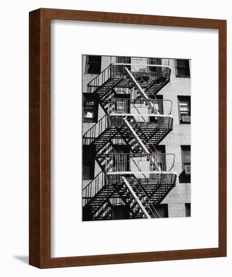 Fire Escape on Apartment Building-Henry Horenstein-Framed Premium Photographic Print
