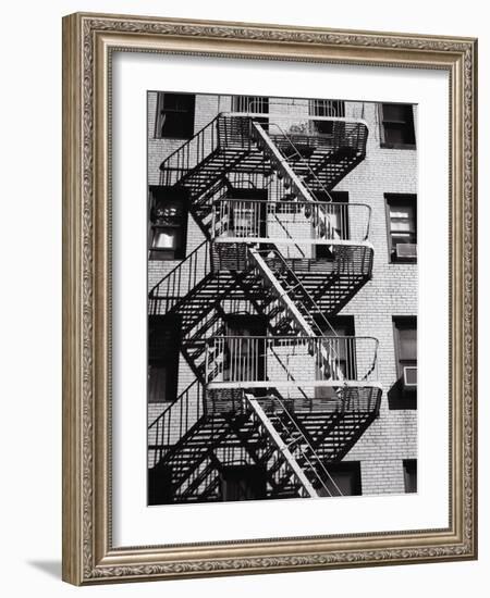 Fire Escape on Apartment Building-Henry Horenstein-Framed Photographic Print