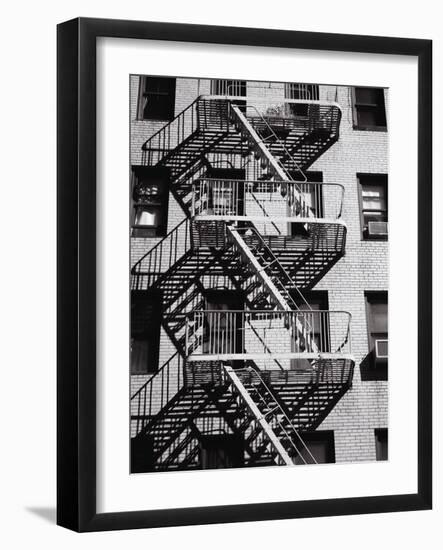 Fire Escape on Apartment Building-Henry Horenstein-Framed Photographic Print