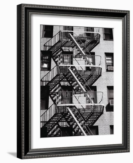 Fire Escape on Apartment Building-Henry Horenstein-Framed Photographic Print