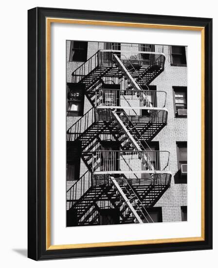 Fire Escape on Apartment Building-Henry Horenstein-Framed Photographic Print