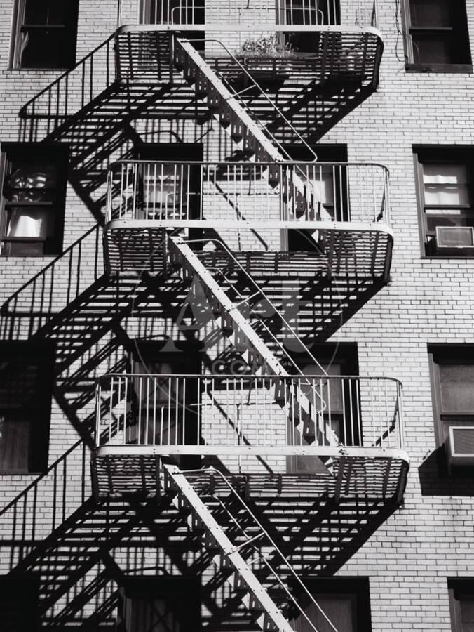 Fire Escape On Apartment Building Photographic Print By Henry Fire Escape On Apartment Buildingby Henry Nstein