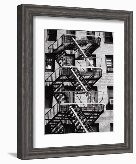 Fire Escape on Apartment Building-Henry Horenstein-Framed Photographic Print