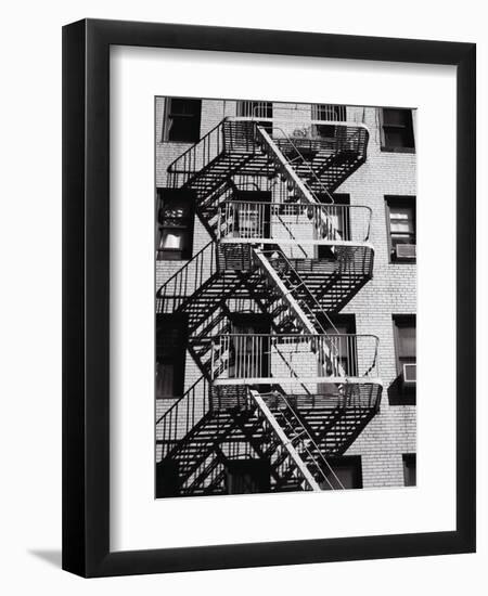 Fire Escape on Apartment Building-Henry Horenstein-Framed Photographic Print