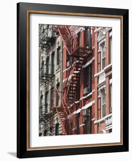 Fire Escapes, Chinatown, Manhattan, New York, United States of America, North America-Martin Child-Framed Photographic Print