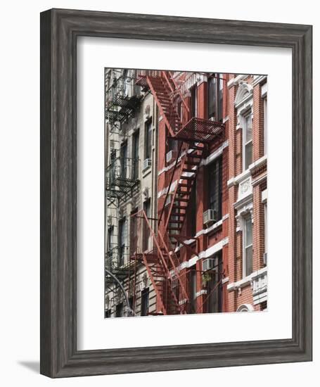 Fire Escapes, Chinatown, Manhattan, New York, United States of America, North America-Martin Child-Framed Photographic Print