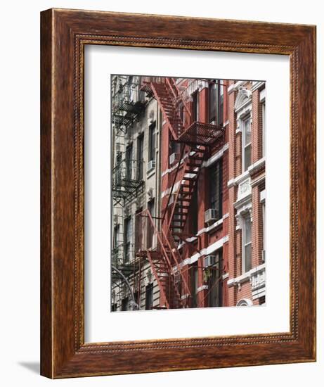 Fire Escapes, Chinatown, Manhattan, New York, United States of America, North America-Martin Child-Framed Photographic Print