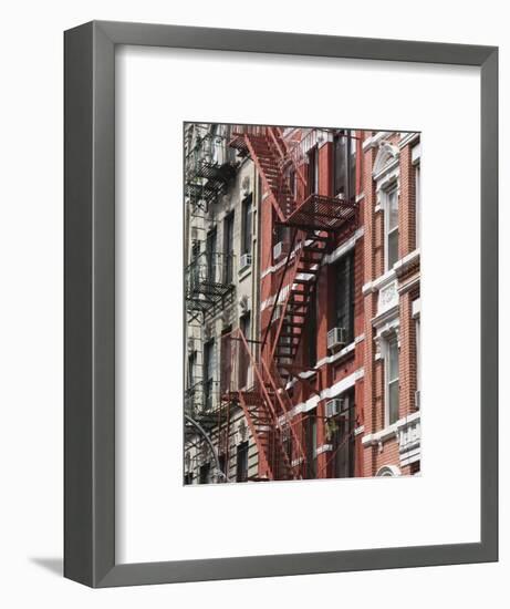 Fire Escapes, Chinatown, Manhattan, New York, United States of America, North America-Martin Child-Framed Photographic Print
