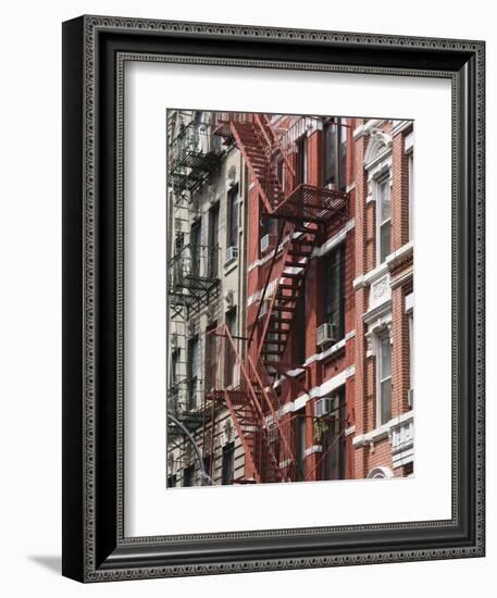 Fire Escapes, Chinatown, Manhattan, New York, United States of America, North America-Martin Child-Framed Photographic Print