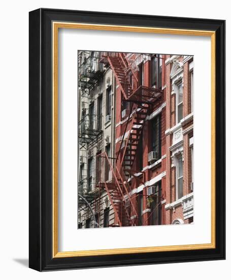 Fire Escapes, Chinatown, Manhattan, New York, United States of America, North America-Martin Child-Framed Photographic Print