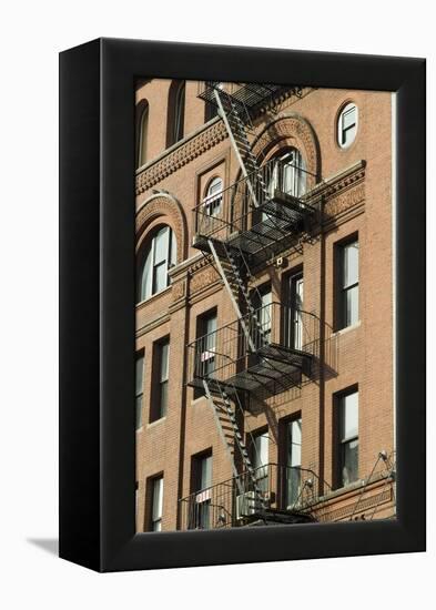 Fire Escapes, Tribeca, New York City, Ny, Usa-Natalie Tepper-Framed Stretched Canvas