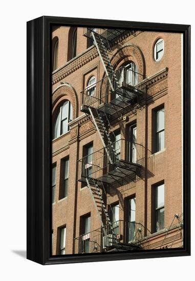 Fire Escapes, Tribeca, New York City, Ny, Usa-Natalie Tepper-Framed Stretched Canvas