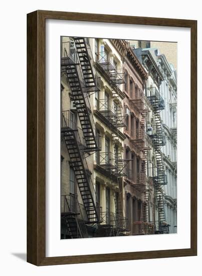 Fire Escapes, Tribeca, New York City, Ny, Usa-Natalie Tepper-Framed Photo