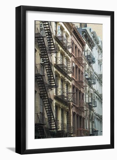 Fire Escapes, Tribeca, New York City, Ny, Usa-Natalie Tepper-Framed Photo