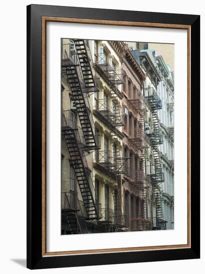 Fire Escapes, Tribeca, New York City, Ny, Usa-Natalie Tepper-Framed Photo