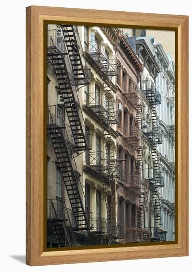 Fire Escapes, Tribeca, New York City, Ny, Usa-Natalie Tepper-Framed Stretched Canvas