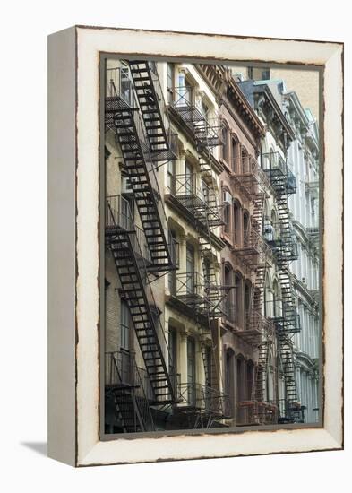 Fire Escapes, Tribeca, New York City, Ny, Usa-Natalie Tepper-Framed Stretched Canvas