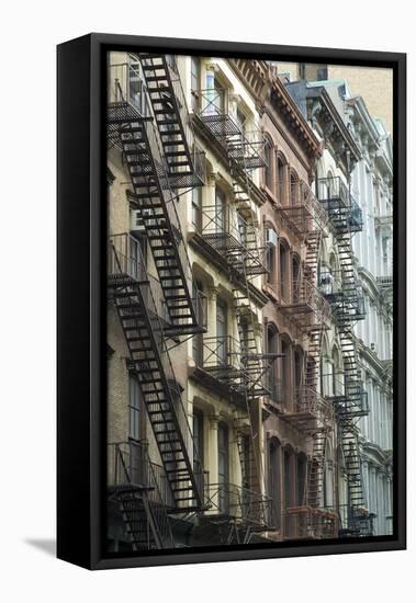 Fire Escapes, Tribeca, New York City, Ny, Usa-Natalie Tepper-Framed Stretched Canvas