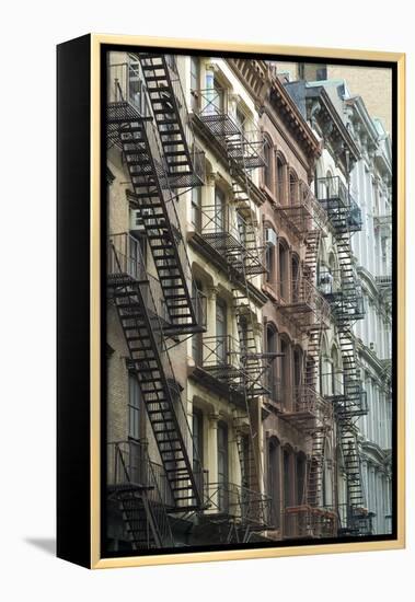 Fire Escapes, Tribeca, New York City, Ny, Usa-Natalie Tepper-Framed Stretched Canvas