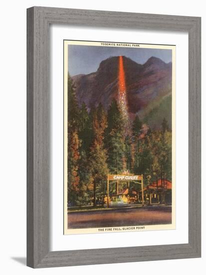 Fire Fall, Glacier Point, Yosemite, California-null-Framed Art Print
