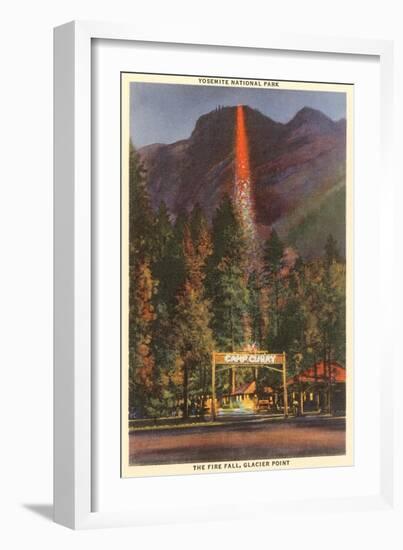Fire Fall, Glacier Point, Yosemite, California-null-Framed Art Print