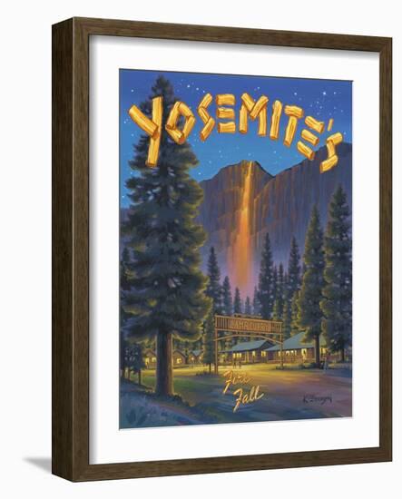 Fire Fall-Kerne Erickson-Framed Art Print