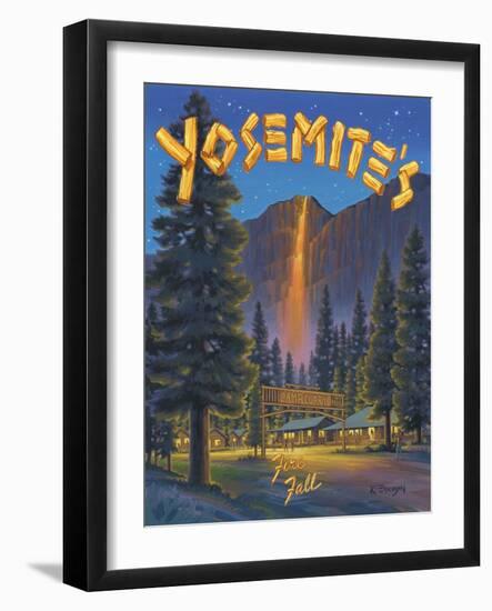 Fire Fall-Kerne Erickson-Framed Art Print