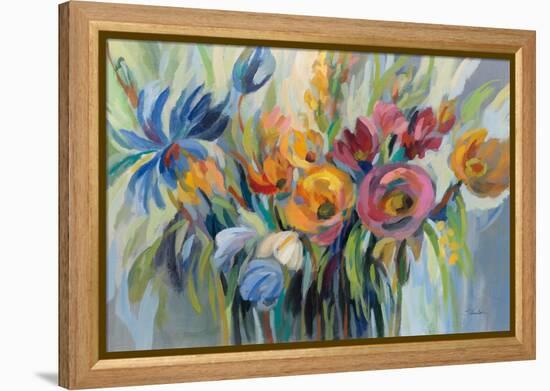 Fire Flowers-Silvia Vassileva-Framed Stretched Canvas