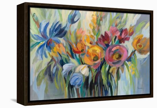 Fire Flowers-Silvia Vassileva-Framed Stretched Canvas