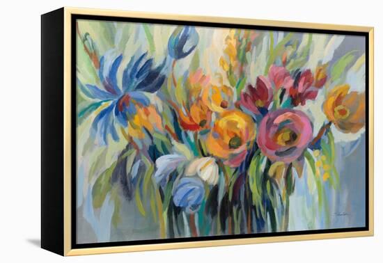 Fire Flowers-Silvia Vassileva-Framed Stretched Canvas