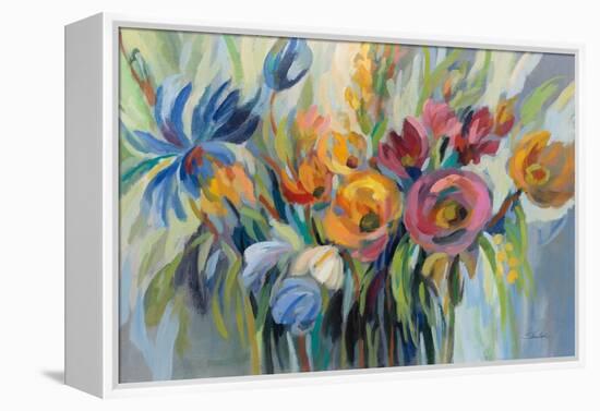 Fire Flowers-Silvia Vassileva-Framed Stretched Canvas